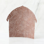 Standing see through brown barn figurine standing up facing forward